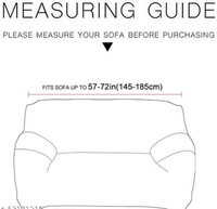 Universal Sofa Cover Big Elasticity Cover for Couch Flexible Stretch Sofa Slipcover (Dark Blue, Double Seater 145-185 cm) - Blue, Polyster, Pack of1, 2 Seater